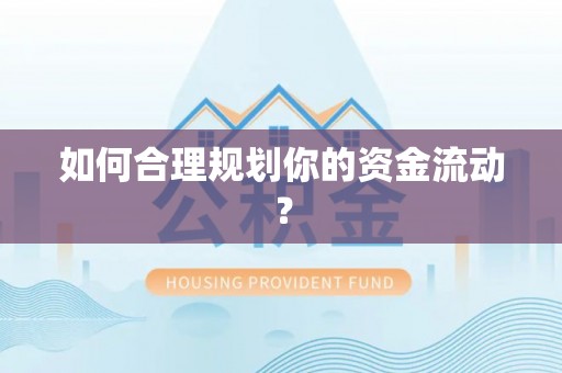 灵台如何合理规划你的资金流动？